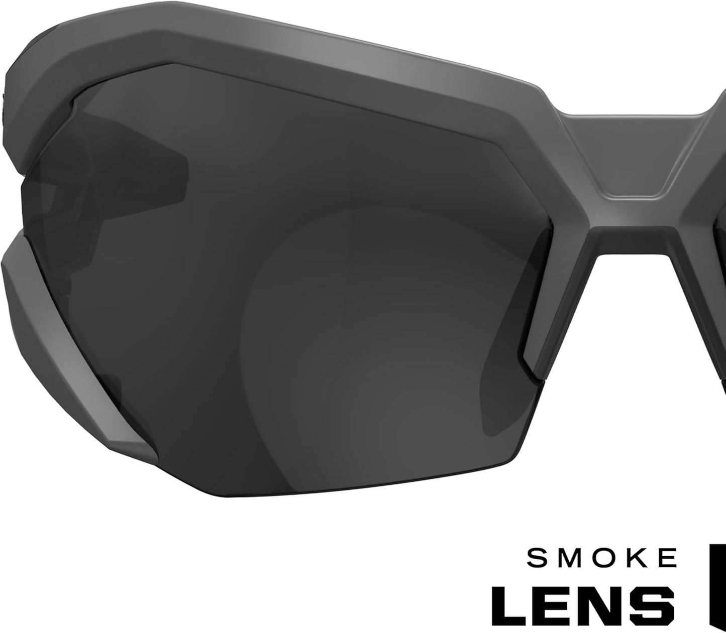Mechanix Wear Vision Type-V Safety Glasses - Anti-Fog, Scratch Resistant, Lightweight Half Framed Eyewear (Smoke Lens)
