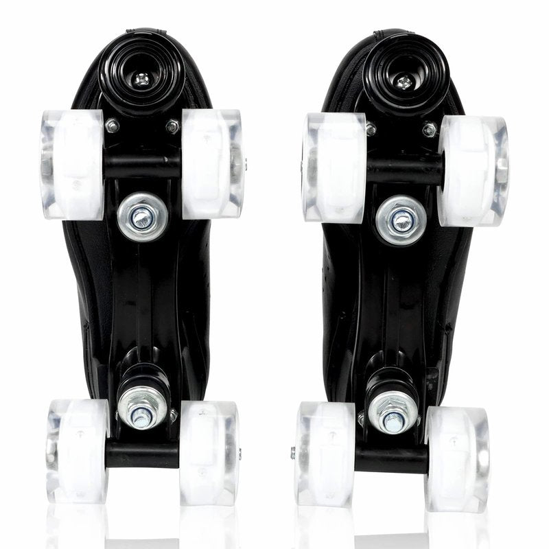 Roller Skates for Men and Women, Professional Outdoor Indoor, Adjustable Four Wheel Senior Roller Skates(Women's 9.5 / Men's 8.5)