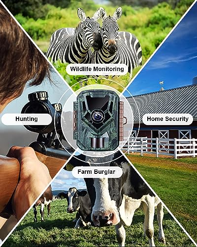 36MP Mini Trail Camera with Night Vision - Green