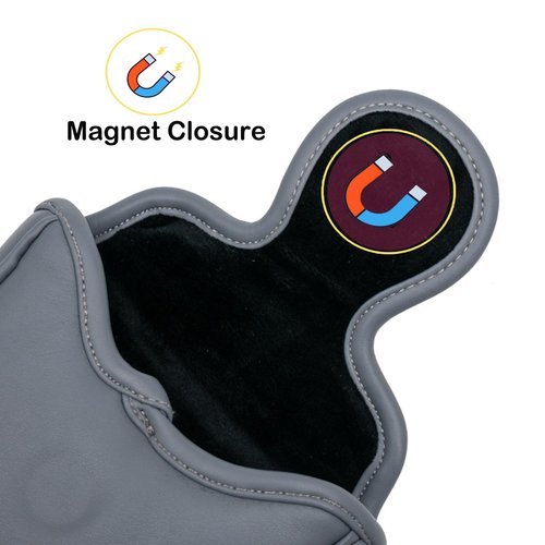 Golf Mallet Putter Cover, Golf Club Cover with Strong Magnetic Closure, PU Leather Waterproof Golf Putter Cover for Scotty Cameron Taylormade Odyssey