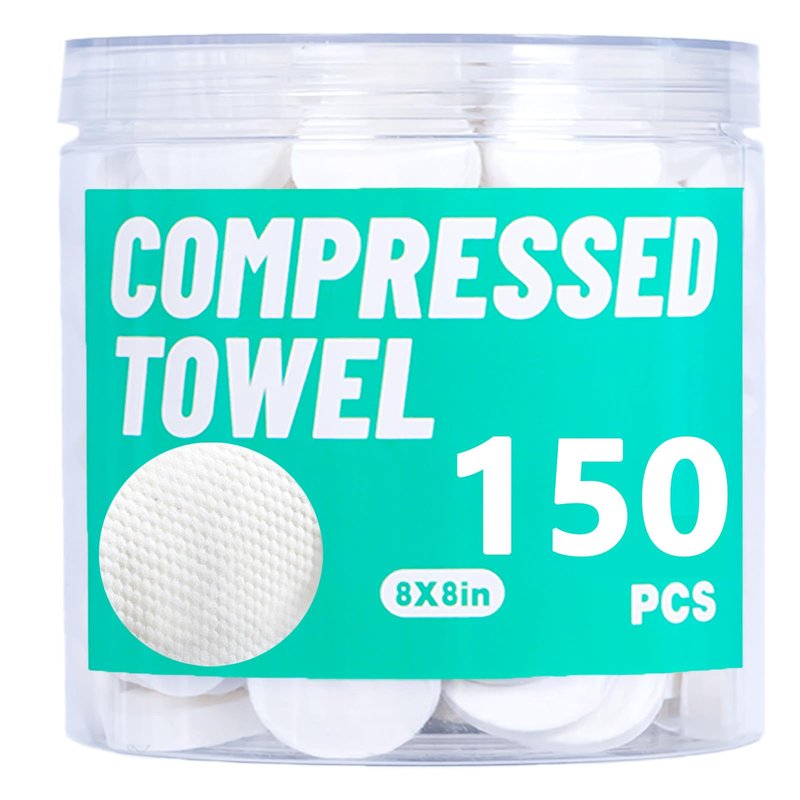 Disposable Face Towel, Compressed Towels, Coin Towels for Travel Camping Hiking, Magic Towel Portable Soft Tissue Wipes Hand Face Home Beauty (300 piece, 8×8inch)