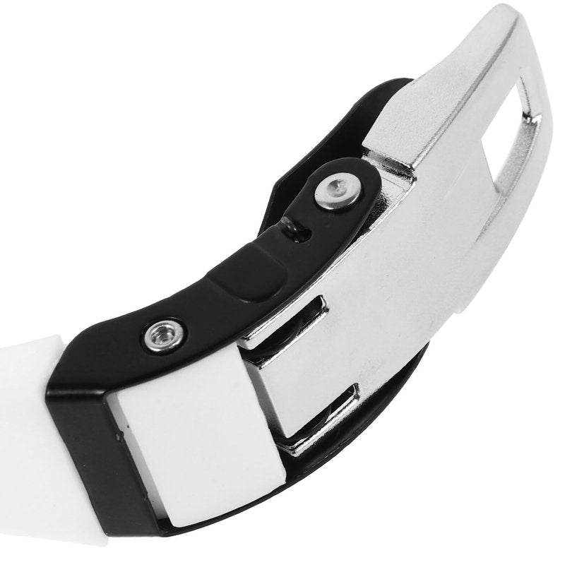VANZACK Ice Skate Buckle Strap Universal Replacement for Roller Skates Smooth Skating Experience PVC Design White Energy Strap with Screws for Secure Fit