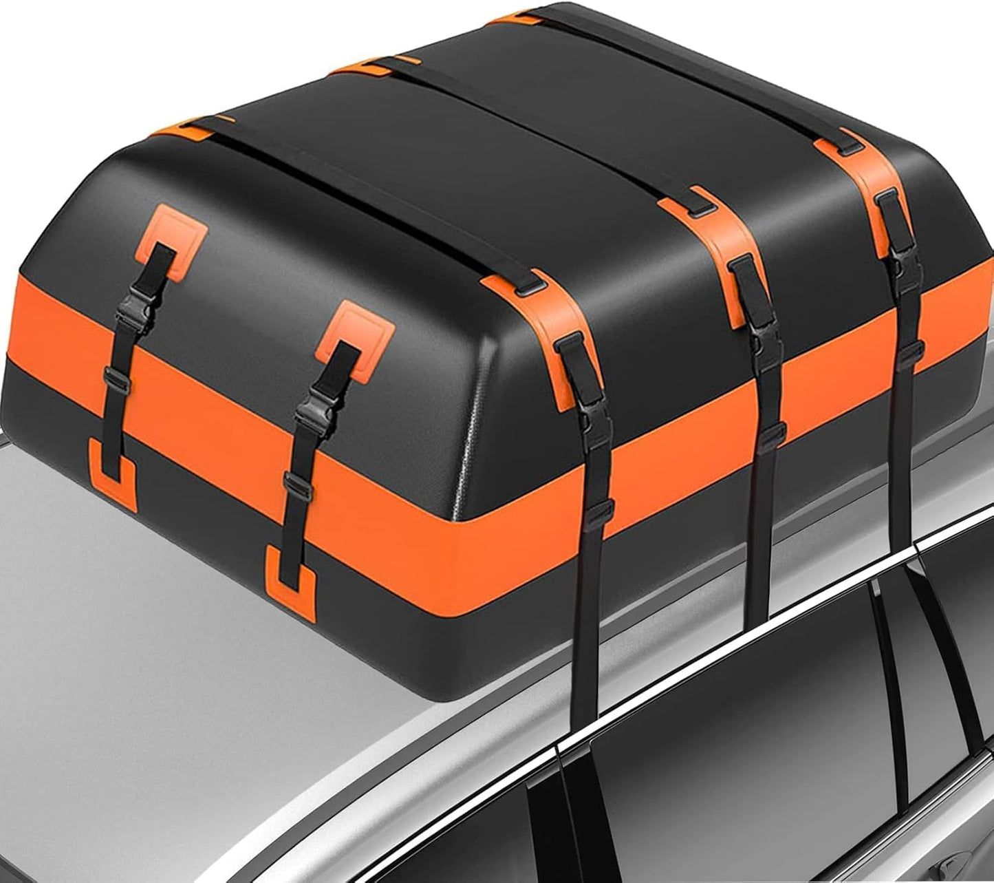 Skiennix 21 Cubic Feet Rooftop Cargo Carrier Bag - 100% Waterproof Heavy Duty Design | Includes Anti-Slip Mat & Accessories