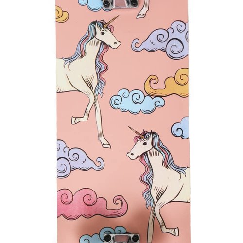 ANNEE 31x8 Inch Skateboard Complete for Beginners,7 Layer Maple Wood Double Kick Concave Skate Boards, Tricks Skateboards for Youths,Beginners,Girls,Boys,Kids,Teens,Adults (Unicorn)