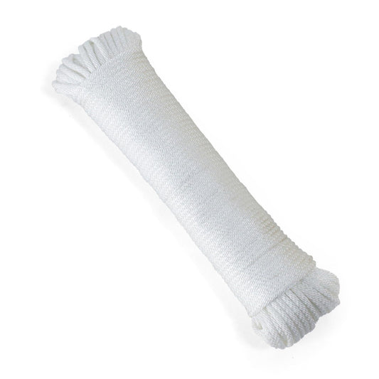 MERIANE 1/8inch 100FT Nylon Rope – Multipurpose Heavy Duty – Abrasion & UV Resistant – Ideal Use for Camping, Clothesline, Marine Rope, Flag Line - Shock Absorption Rope for Indoor Outdoor