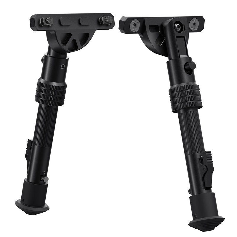 Xaegistac M Lock Rifle Bipod, 6-9 Inch Bipod for Rifles with 5 Adjustable Height & Angle, Lightweight Tactical Gun Rest for Hunting & Shooting, Matte Black
