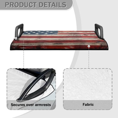 FUIALDOLG Golf Cart Seat Cover, Golf Cart Seat Towel Blanket, American Flag Print Protects Cushion Fits All EZGO,Yamaha,More 2-Seater Golf Carts,50 "x 30.9" Seat Cushion