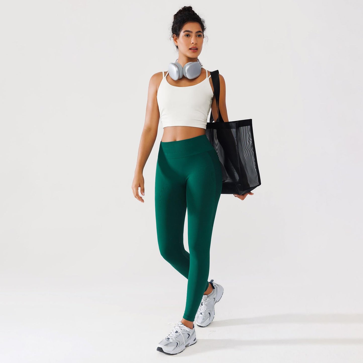BRXL Womens Twist Back Sports Bra Longline Buttery Soft Low Impact Yoga Bra Removable Pads Scoop Neck Crop Top Black