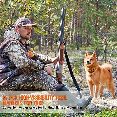 Reflective Trail Markers - Pack of 24 for Hunting & Hiking