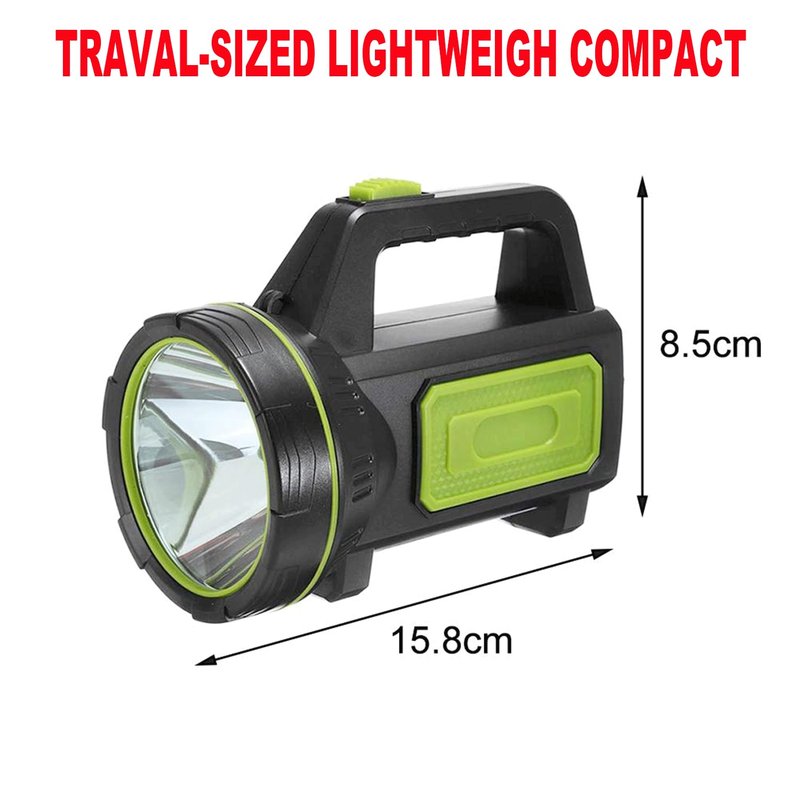 HAASHADA LED Searchlights Handheld Lantern, 13000LM 2 Modes USB Rechargeable LED Flashlights, High Power Outdoors Camping Hunting Lamp, Portable Spotlight Work Light for Indoor Outdoor Emergency