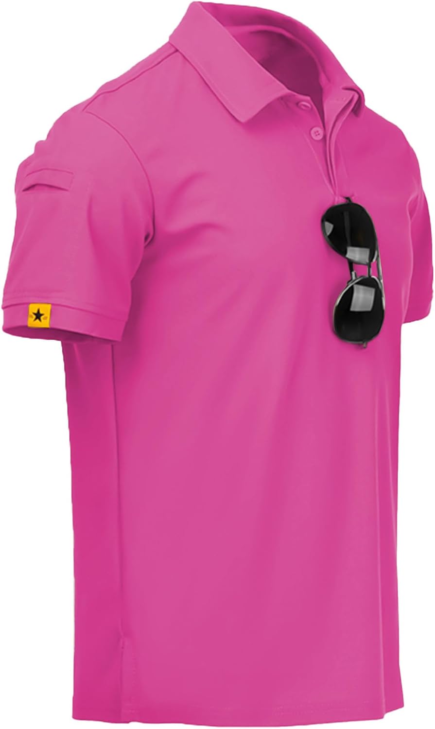 ZITY Men's Polo Shirt - Short Sleeve Tactical Athletic Golf Tee | Casual Stylish Collared Design