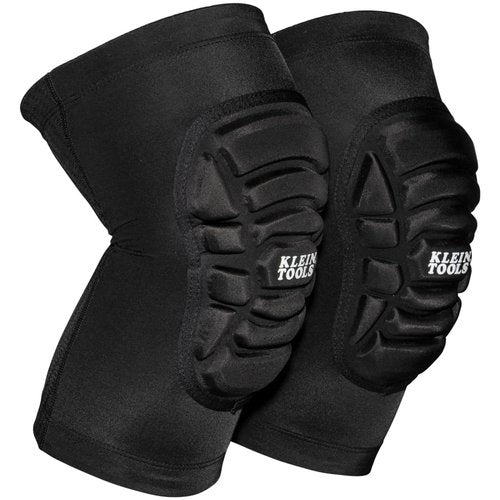 Klein Tools Knee Pads - Lightweight Padded Sleeves with Breathable Mesh Back | Black, M/L