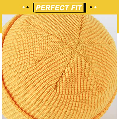 Unisex Winter Beanie Hat - Classic Knit Cap in Black