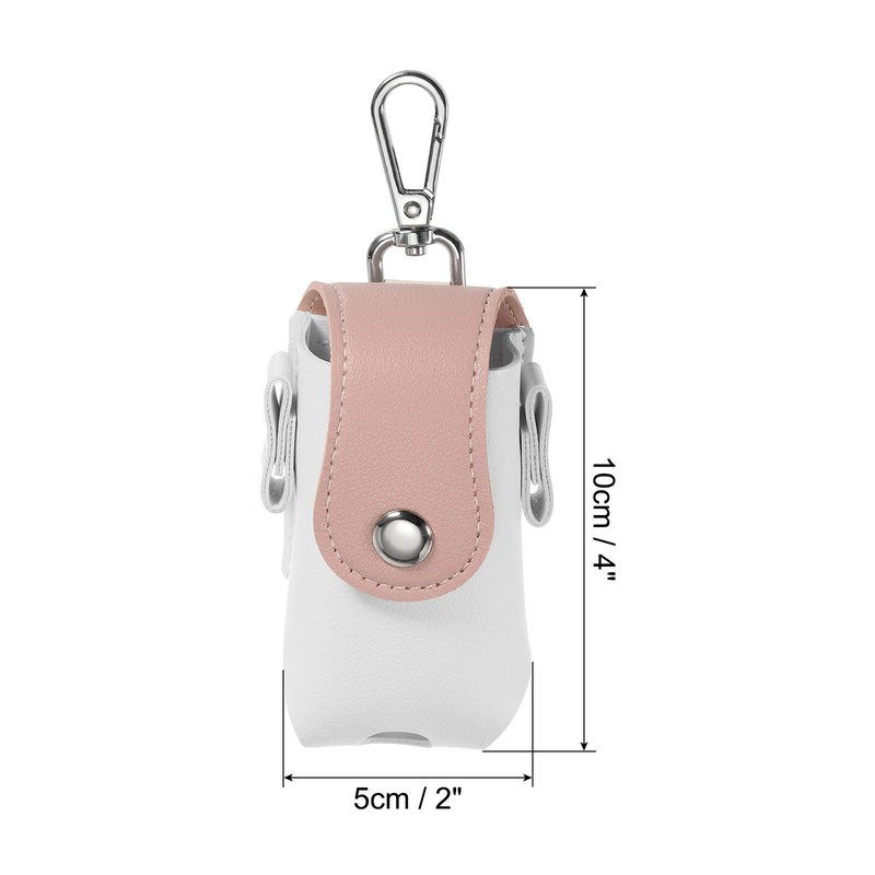 PATIKIL Golf Ball Waist Bag, Golf Ball Carry Pouch with Tee Holder, Buckle, Clip for Women Men Belt Golf Storage, White Pink