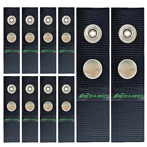 Rexhubro Boat Cover Snap Extender 1-Inch (10 Pack) for Secure Fit and Protection