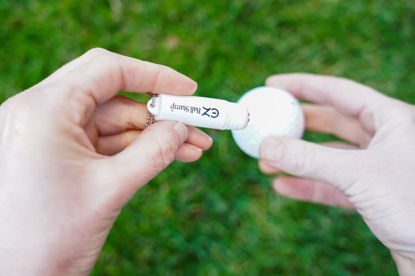 EZ BALL STAMP Golf Ball Stamp/Stamper - Ultra Quick Drying, Smear Free Ink Marker to Personalize Your Ball (Maple Leaf)