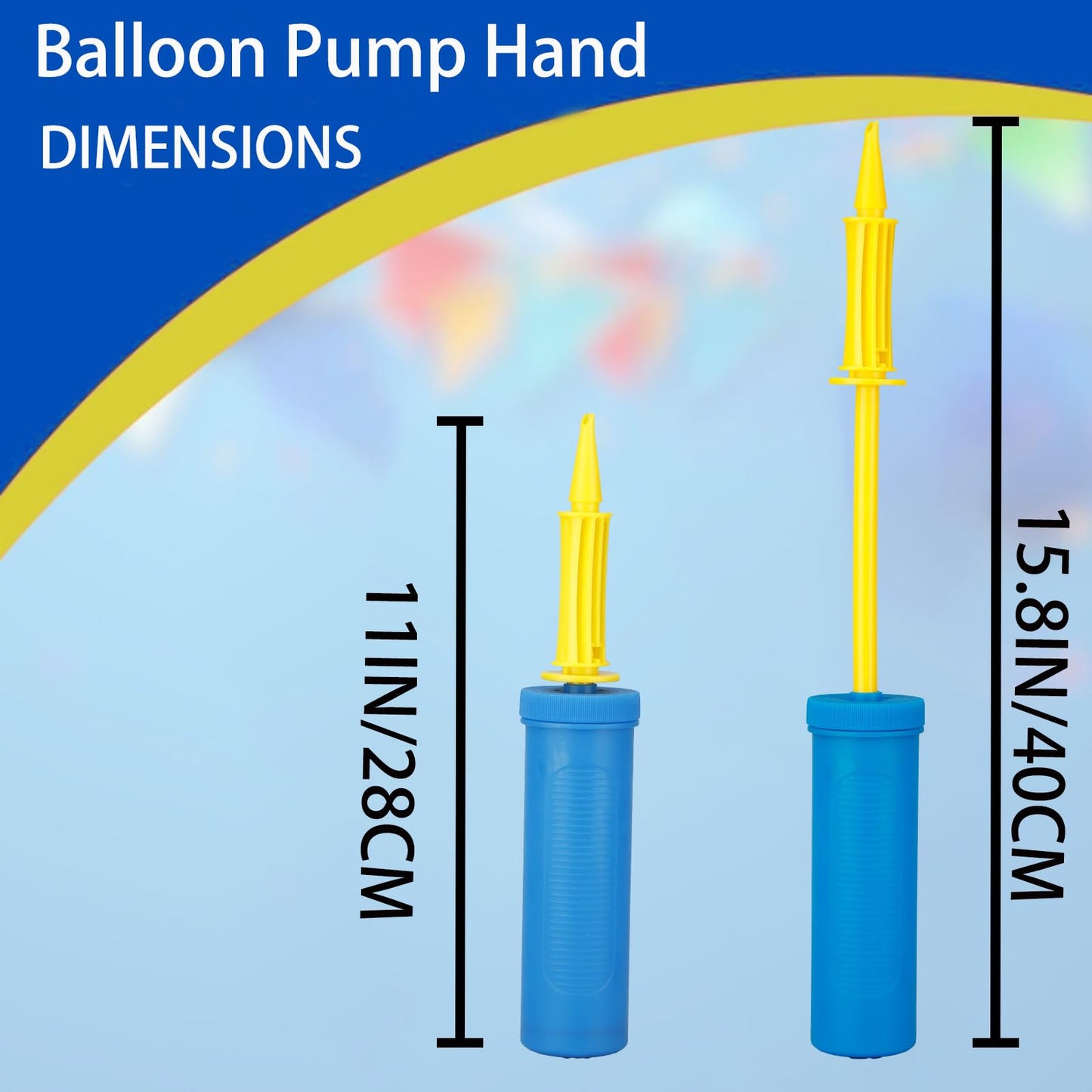 WARMGBOXCO 1 Pack Hand Balloon Pump,Dual Action,Hand Pump for Parties.