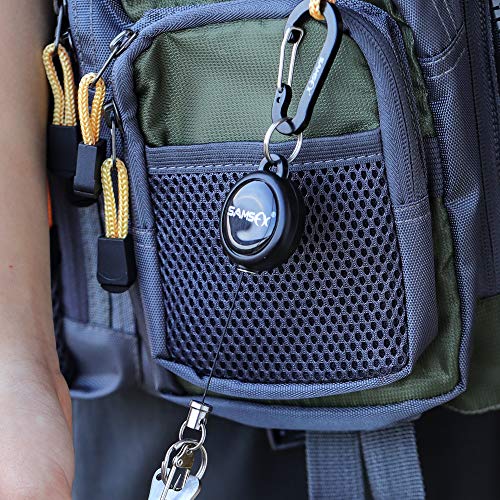 Fly Fishing Zinger Retractor Set - 3pcs with Carabiner & 24in Nylon Cord