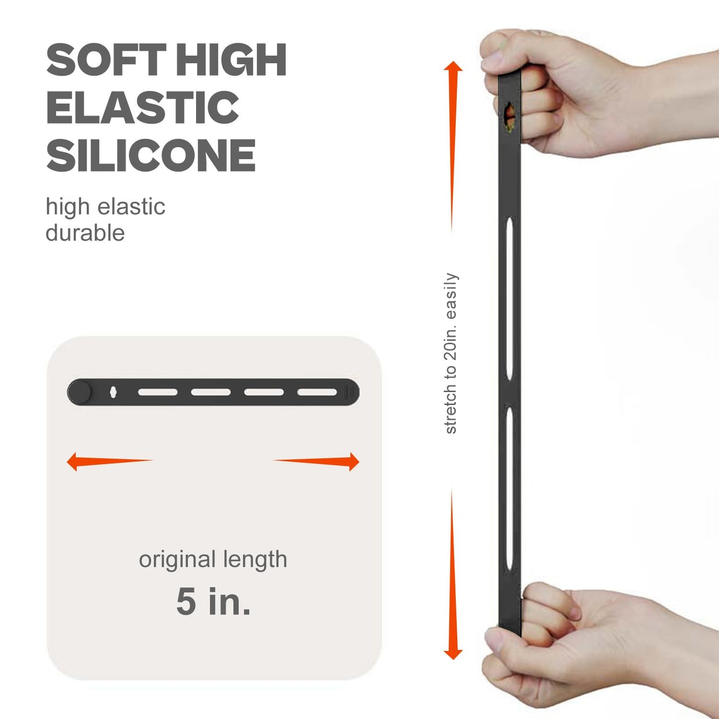 Silicone Fishing Rod Ties Belt Straps (30/50 Pack) – Lightweight, Durable, Reusable Rubber Bands Belts for Pole Storage
