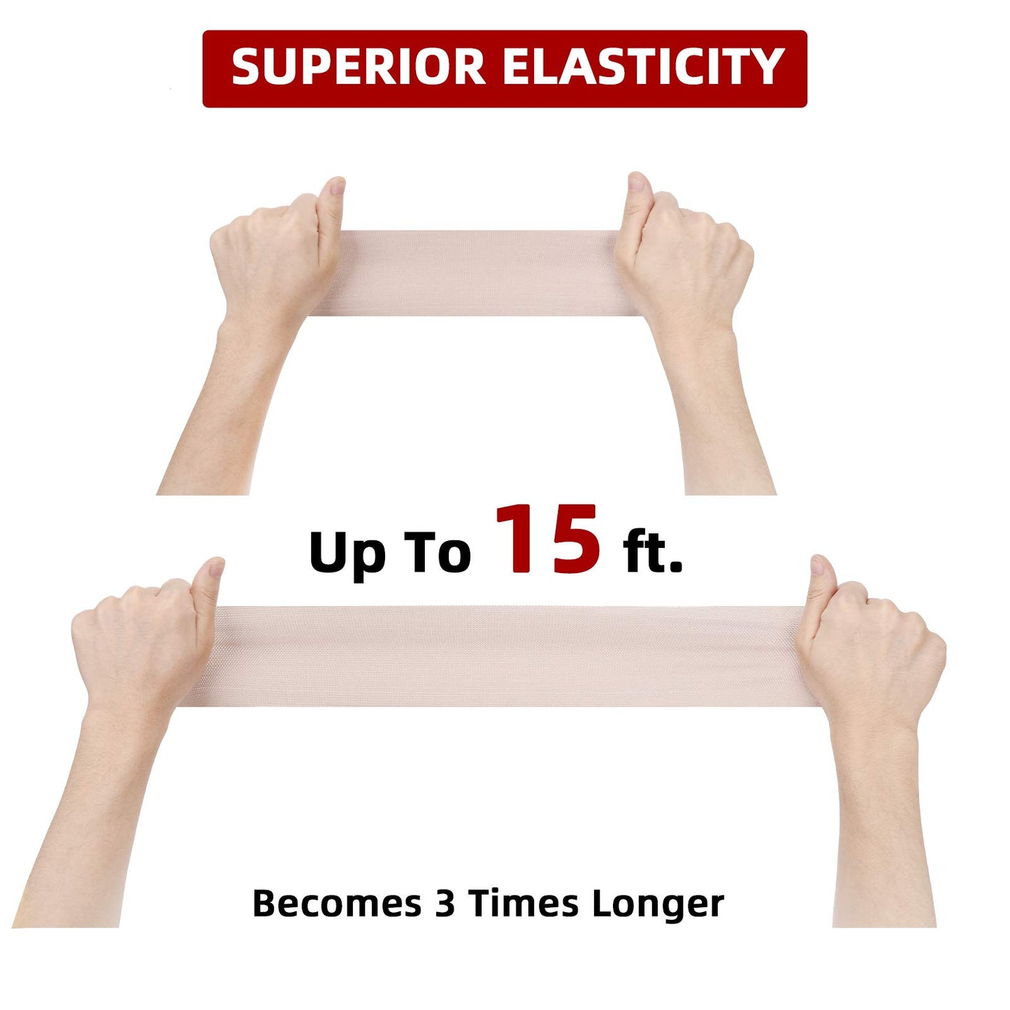 FRESINIDER Elastic Bandage Wrap 8 Pack(4 X 3 + 4 X 4 Wide Rolls) + 48 Clips | Stretch Compression Bandage Stretches up to 15ft | Ideal for Medical, Sports, Sprains, Calf, Ankle & Foot