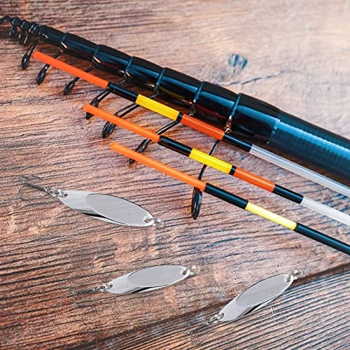 5PCS Hard Metal Fishing Lures Spinner Baits for Trout & Bass
