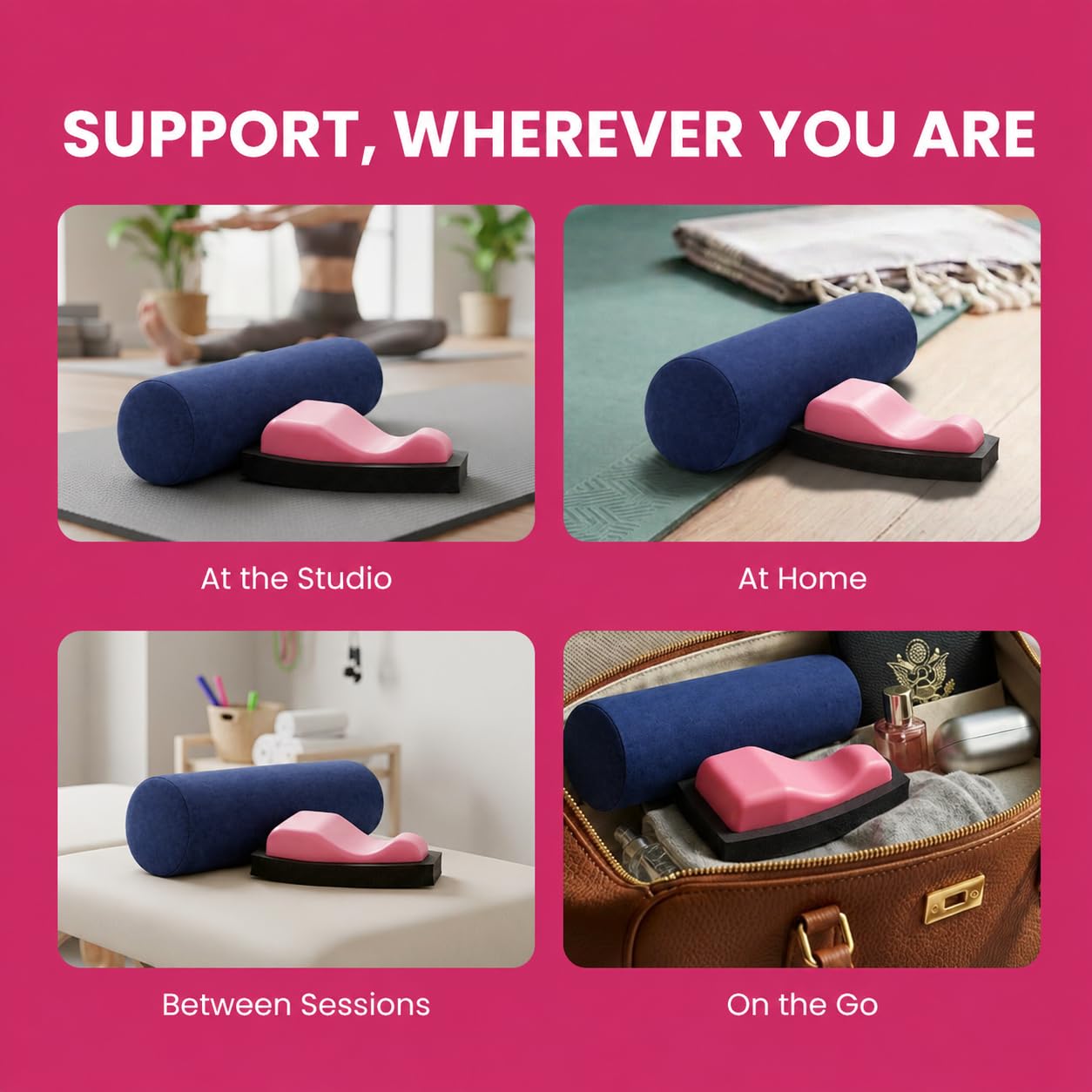Sacro Wedgy® Female Complete System, Sacrum Wedge & Neck Support Roll