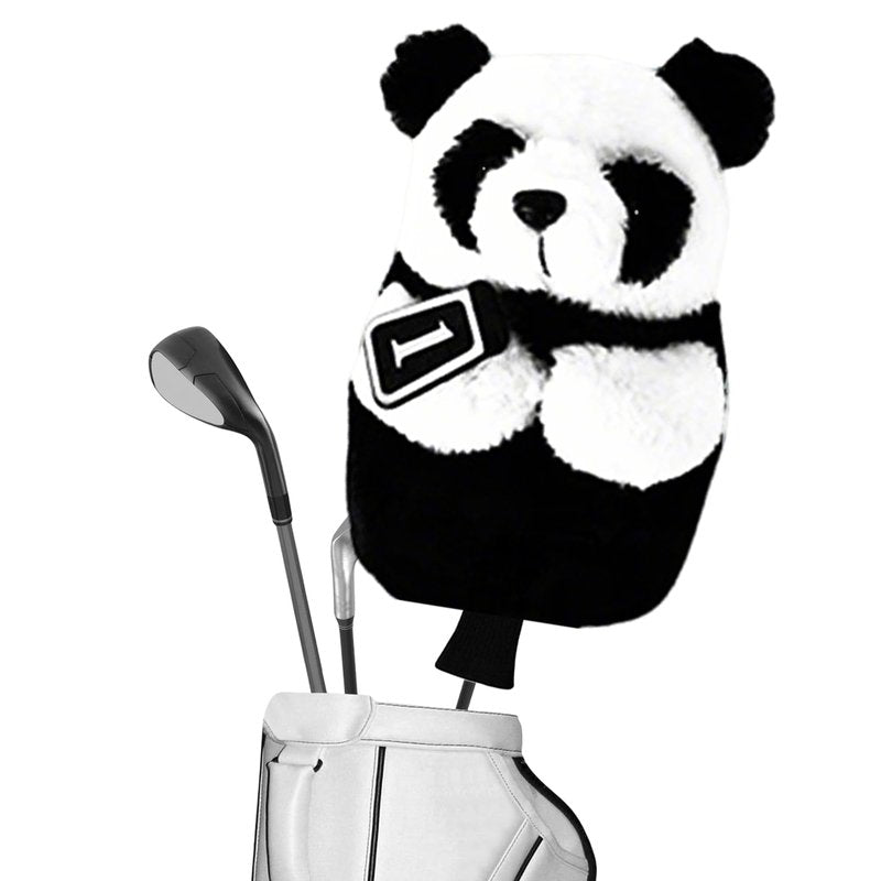 Harborway Panda Golf Driver Head Cover - Funny Golf Head Covers for Men & Women, Plush Driver Headcover Fits Most Clubs - Cute Animal Golf Head Covers Protector, for Golfers