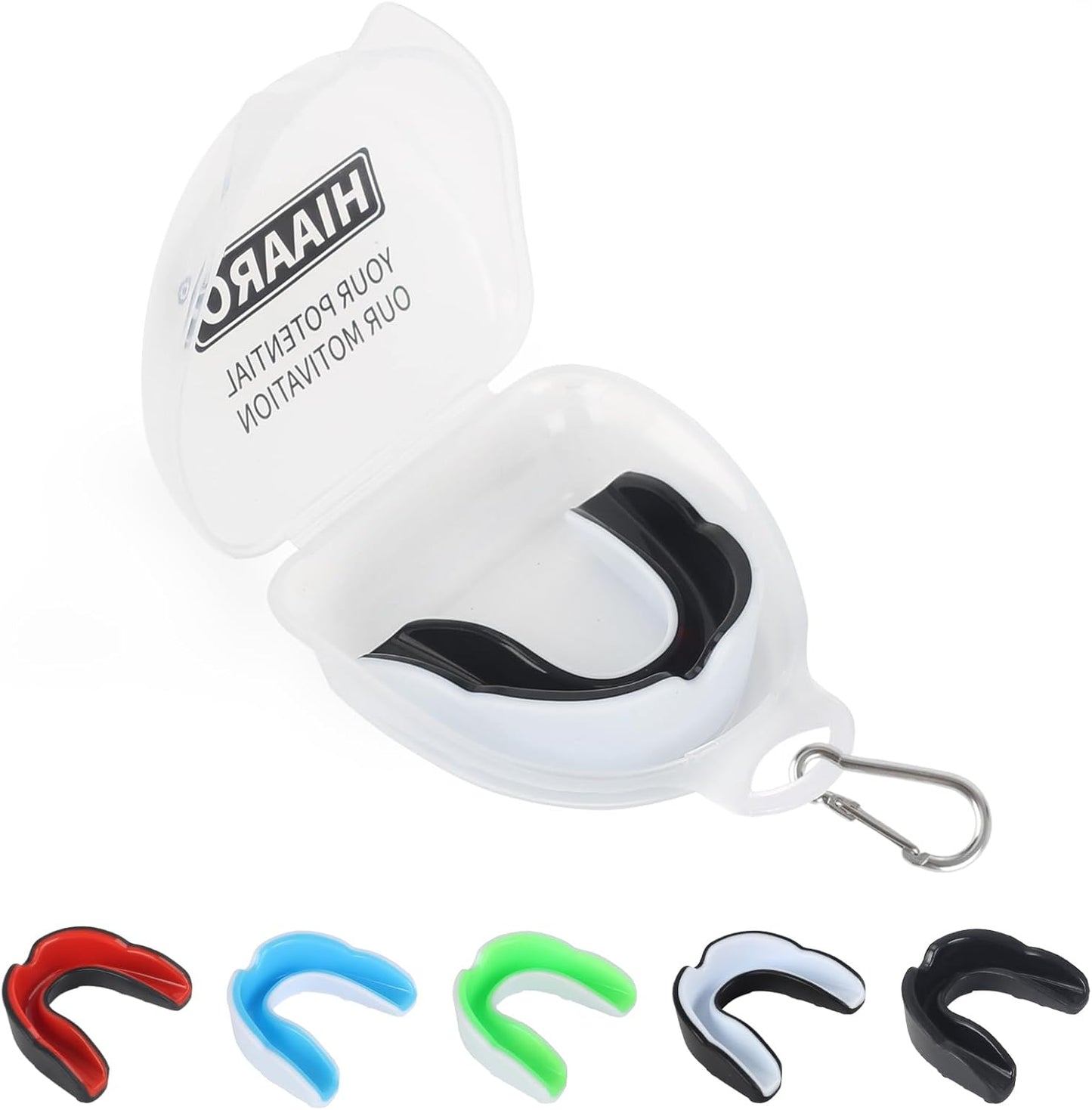 Skiennix Sports Mouthguard - 6 Pack Kids & Youth Protective Gear with Case for Boxing, MMA & More | Size L
