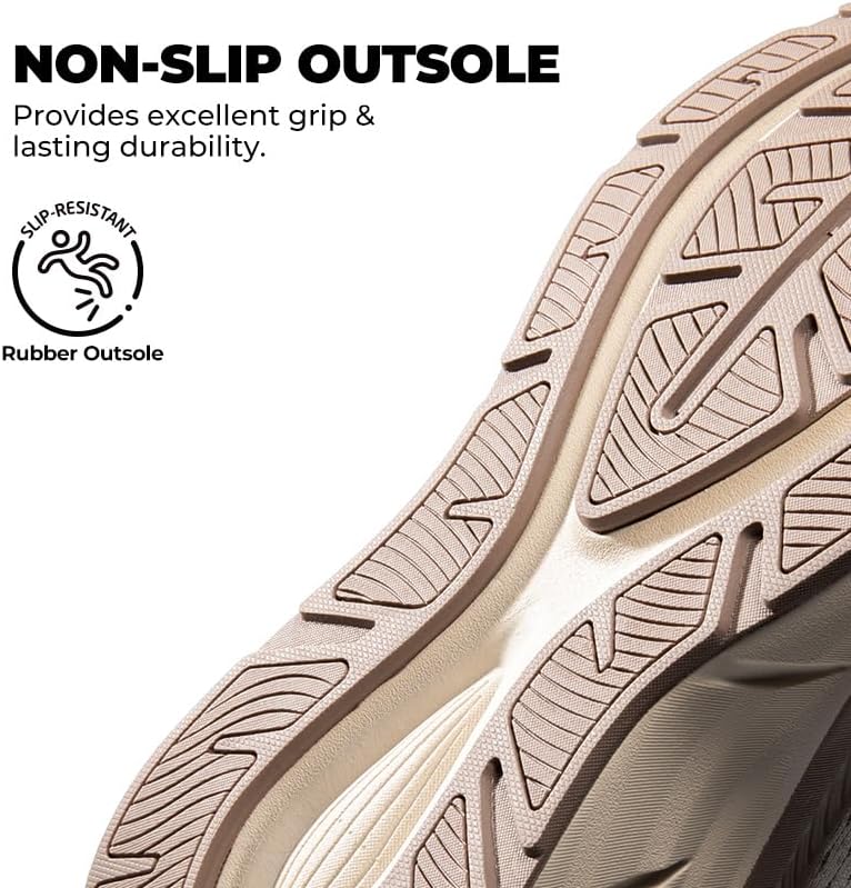 NORTIV 8 Women's Walking Shoes - Comfortable Cushion Sneakers for Gym & Sports | Breathable Non-Slip Design