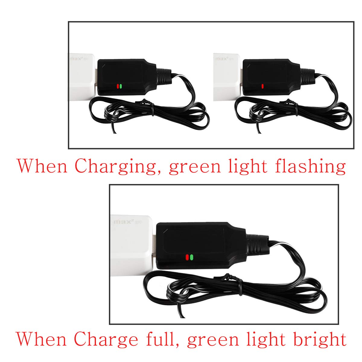 Cecicebb 7.4V 1200mAh Gel-Gun Battery SM2P Plug for Airsoft Gun Water Bead Blaster Battery