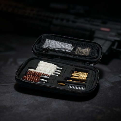 Gun Cleaning Kit - 25-in-1 Universal Handgun Cleaning Set for .22/.223/5.56mm & .357/.38/9mm