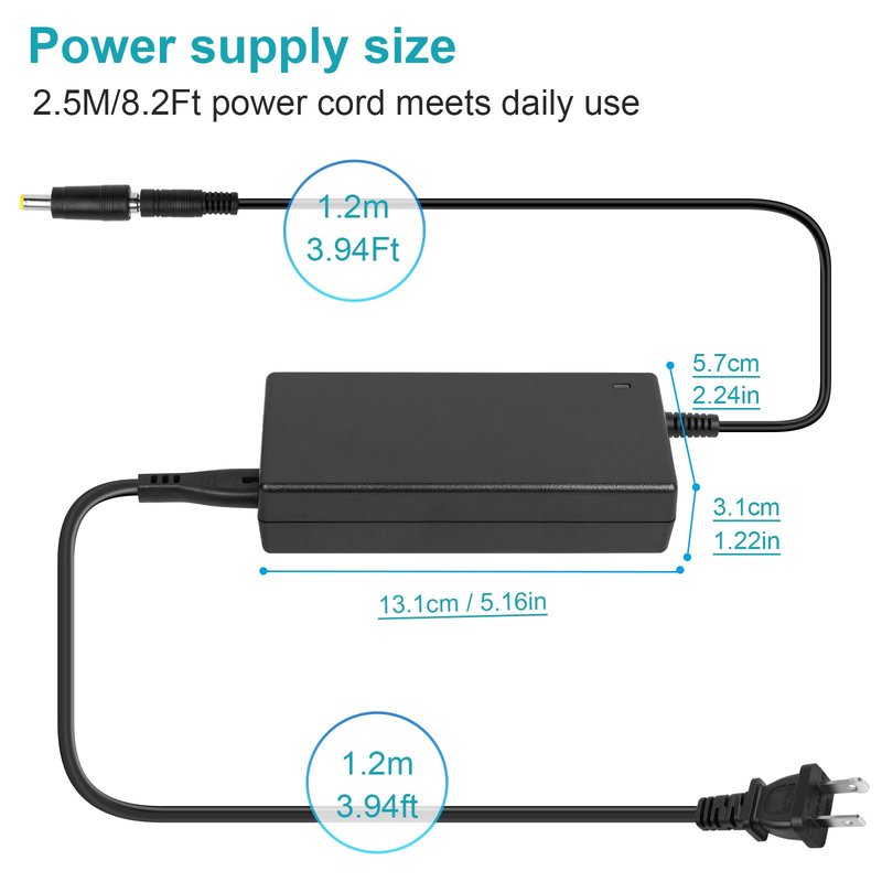42V 2A Charger for Electric Scooter 36V 10S Lithium-ion Battery Pack Compatible with Hiboy S2 Pro, S2 Lite, S2 GOTRAX GXL V2, G2, G3, G4, Apex, Glider, XR Elite, XR Ultra 5.5 * 2.5mm