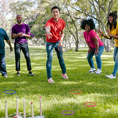 Super Z Outlet Colorful Plastic Ring Toss Outdoor Activity Games for