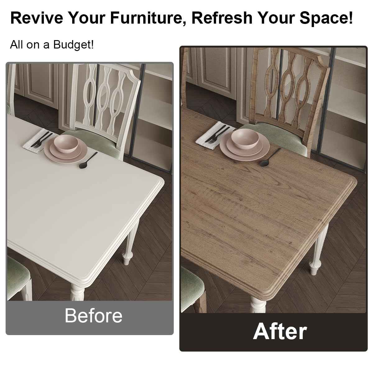 Aikesili 48''x197'' Large Wood Wallpaper Brown Wood Contact Paper Self Adhesive Wood Grain Contact Paper for Furniture Countertops Bubble Free Design Thick Removable Waterproof Top Vinyl Wrap