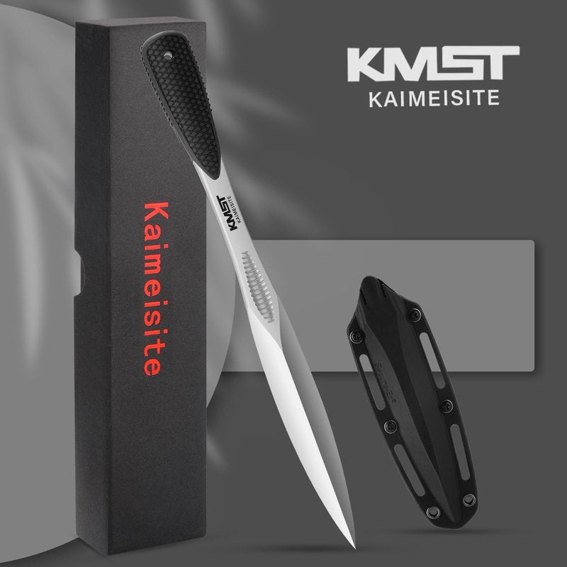kaimeisite Bayonet Knife with Sheath: Fixed Blade Tactical Bayonet Knives for Survival Hunting Camping - 3.9" Japanese Aus-8 Steel Blade