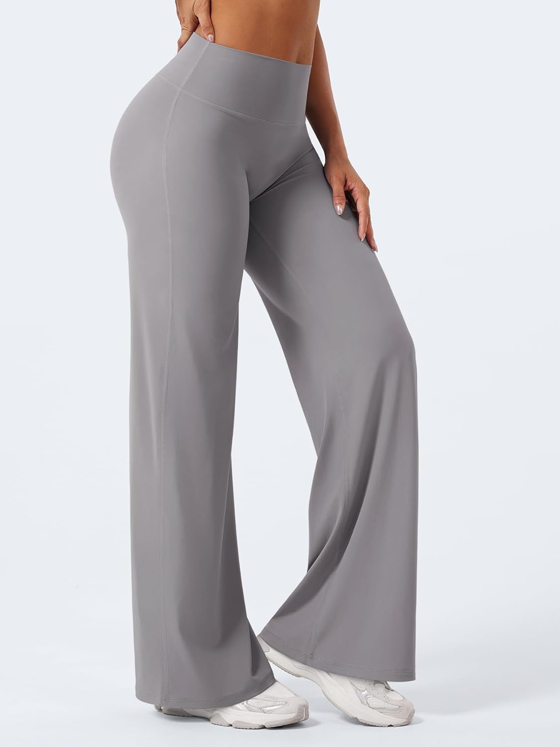 YEOREO High Waist Workout Leggings - No Front Seam, Buttery Soft Yoga Pants | 29" to 35" Sizes