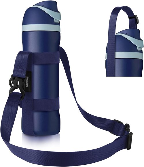 EasyAcc Water Bottle Holder Strap - Universal Fit for Owala FreeSip, Hydro Flask, Yeti | Includes Carabiner for Travel