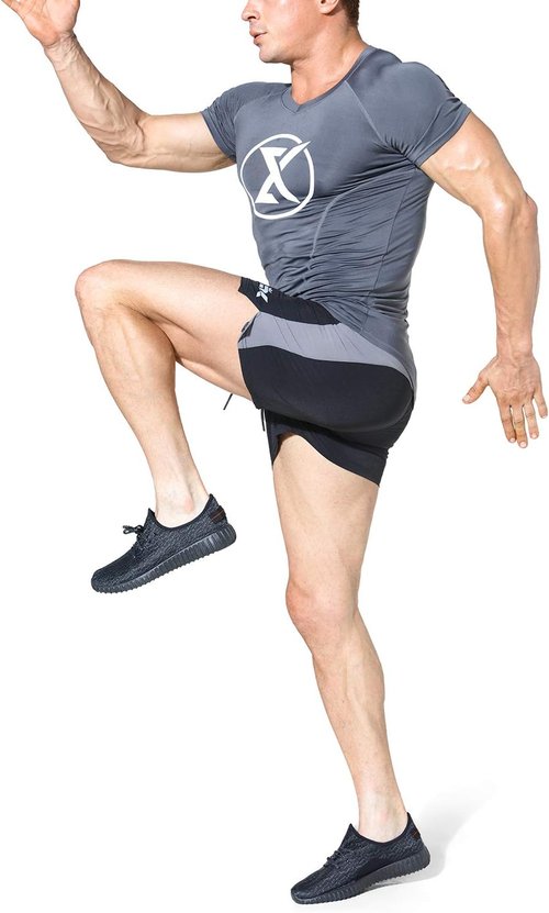 BROKIG Men's 5" Gym Shorts - Lightweight Bodybuilding Workout Shorts with Zipper Pockets