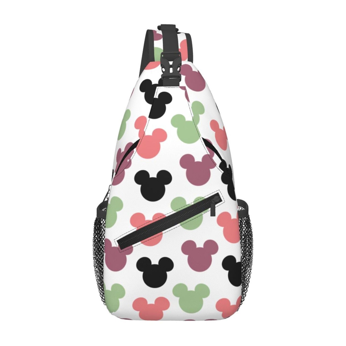 Women Sling Bag Unisex Crossbody Backpack Chest Bags Cartoon Print Sling Bags Shoulder Bag for Women Men Gym Sports Hiking Cycling Travel Casual Daypacks