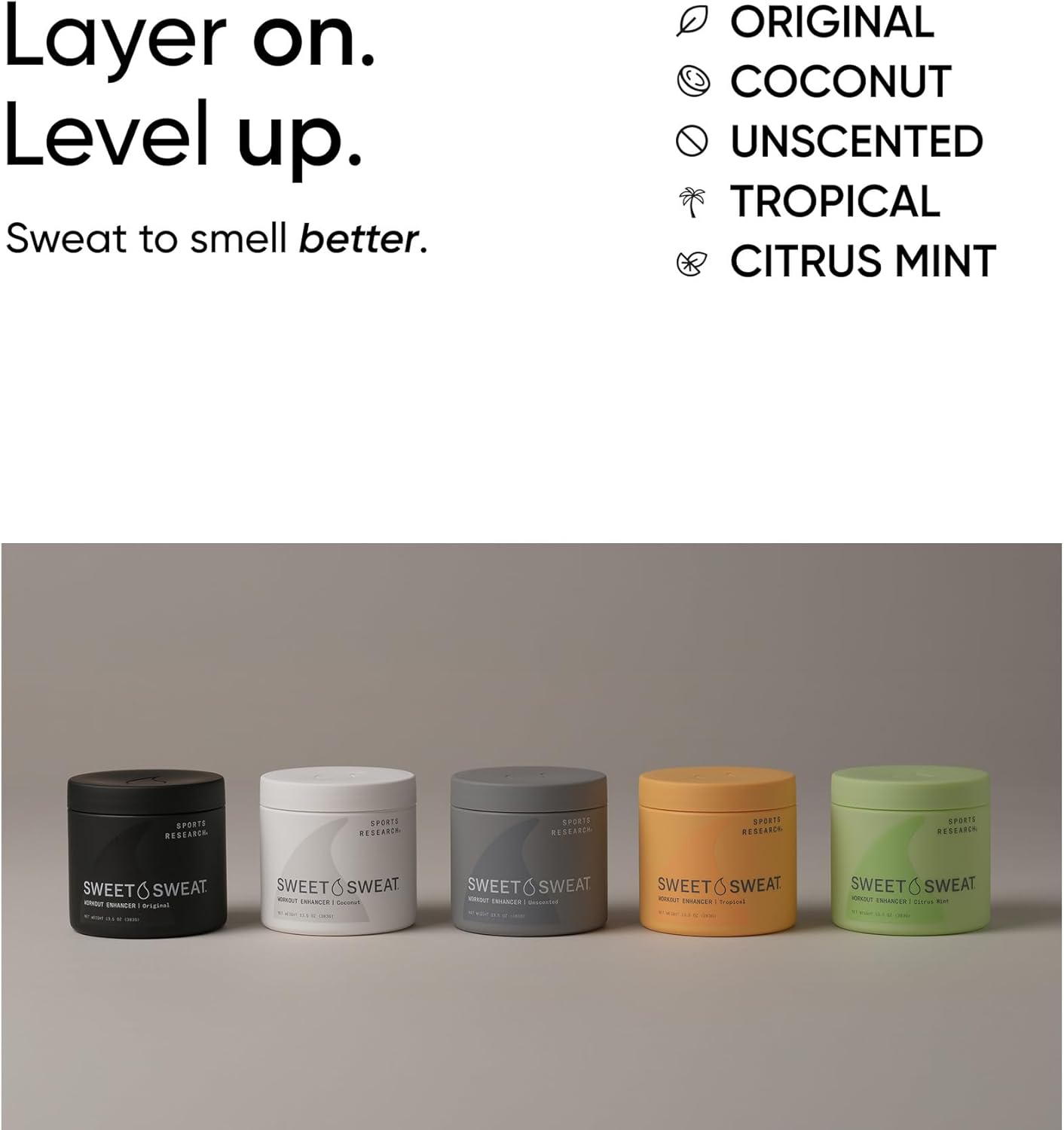 Sports Research® Sweet Sweat - Premium Workout Enhancer for Optimal Fat Burning | 8 oz