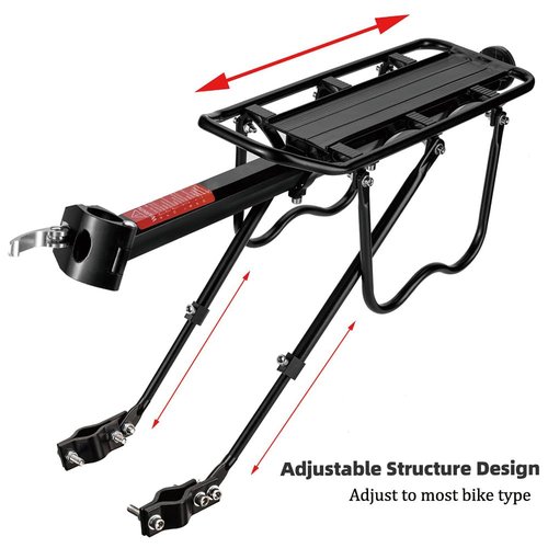 Vikooyes Bicycle Bike Cargo Rack Rear Bike Rack for Back of Bike Mountain Bicycle Cargo Rack Bike Pannier Luggage Carrier Rack