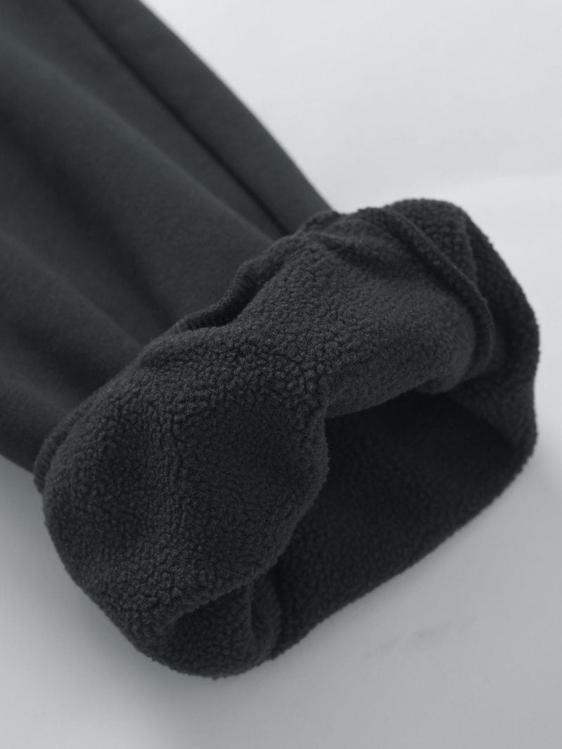 Weintee Women's Plus Size Petite Fleece Pants Sweatpants for Winter 3X Dim Gray