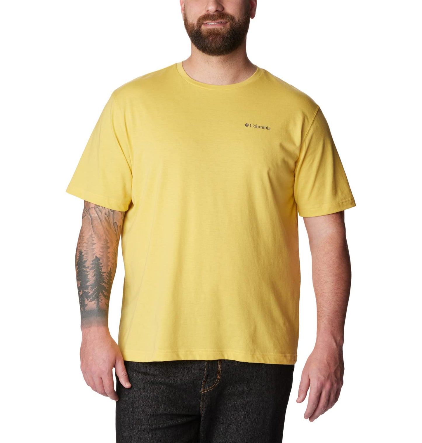Columbia Men's Thistletown Hills Short Sleeve, Golden Nugget, X-Small