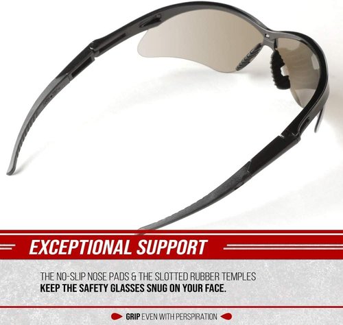 Glove Station Optic Max Safety Glasses - Scratch-Resistant Eye Protection for Hunting & Construction