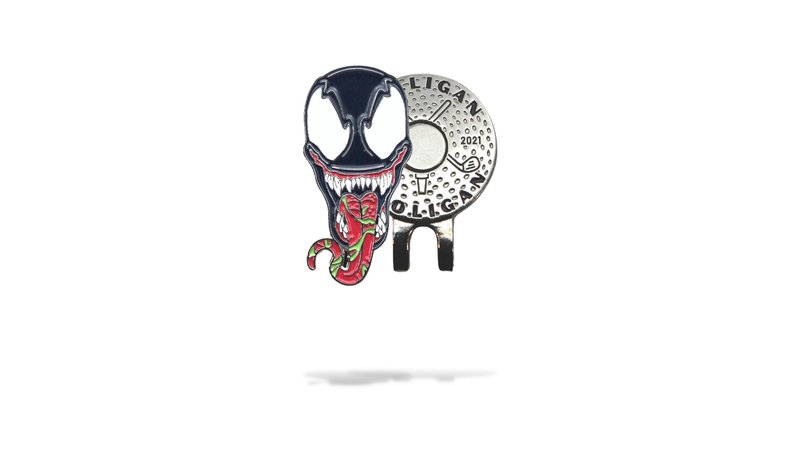 Mulligan Hooligan Golf Ball Marker + Magnetic Hat Clip, Funny and Unique Golf Gift, Premium Quality, The Perfect for Your Favorite Golfer, Golf Accessories for Any Occasions (Monster)