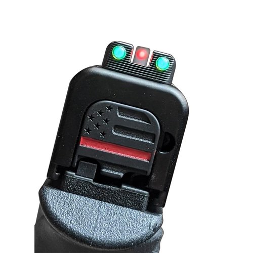 Fiber Optic Sight Red Front & Green Rear Sight for Glock 42,43,43X,48,Incompatible MOS Models