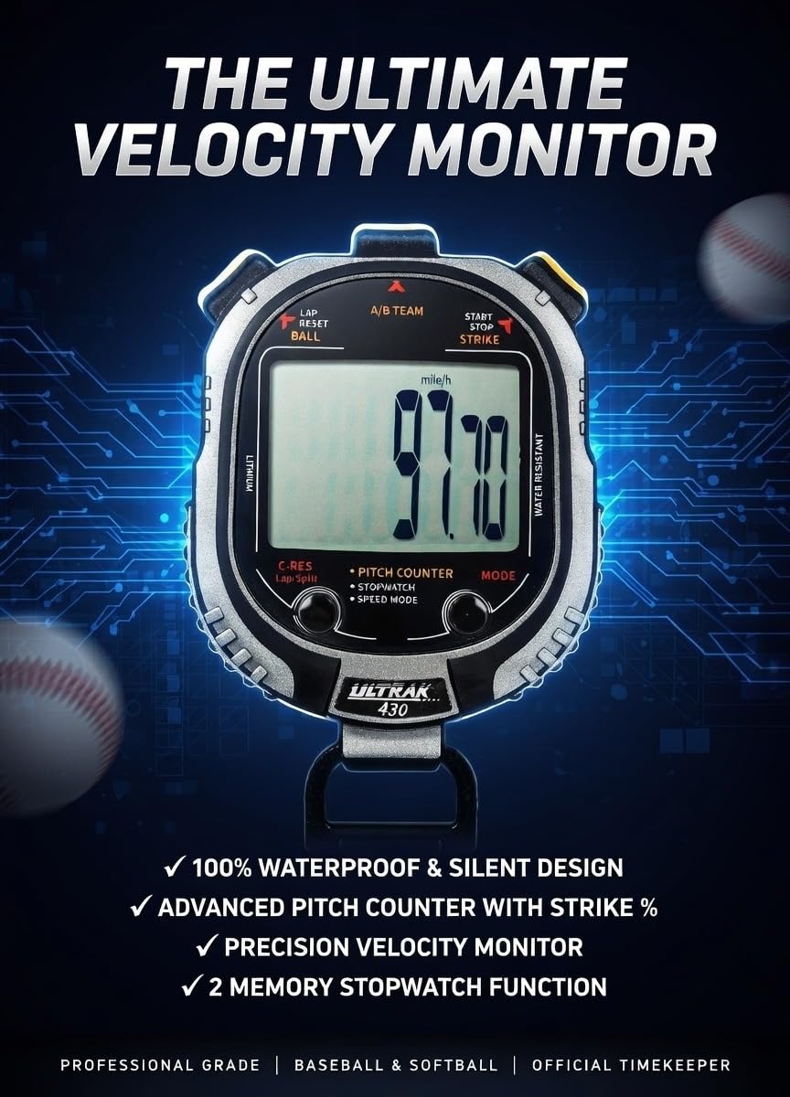 Ultrak 430 Pitch Counter & Pitch Speed with 2 Memory Stopwatch