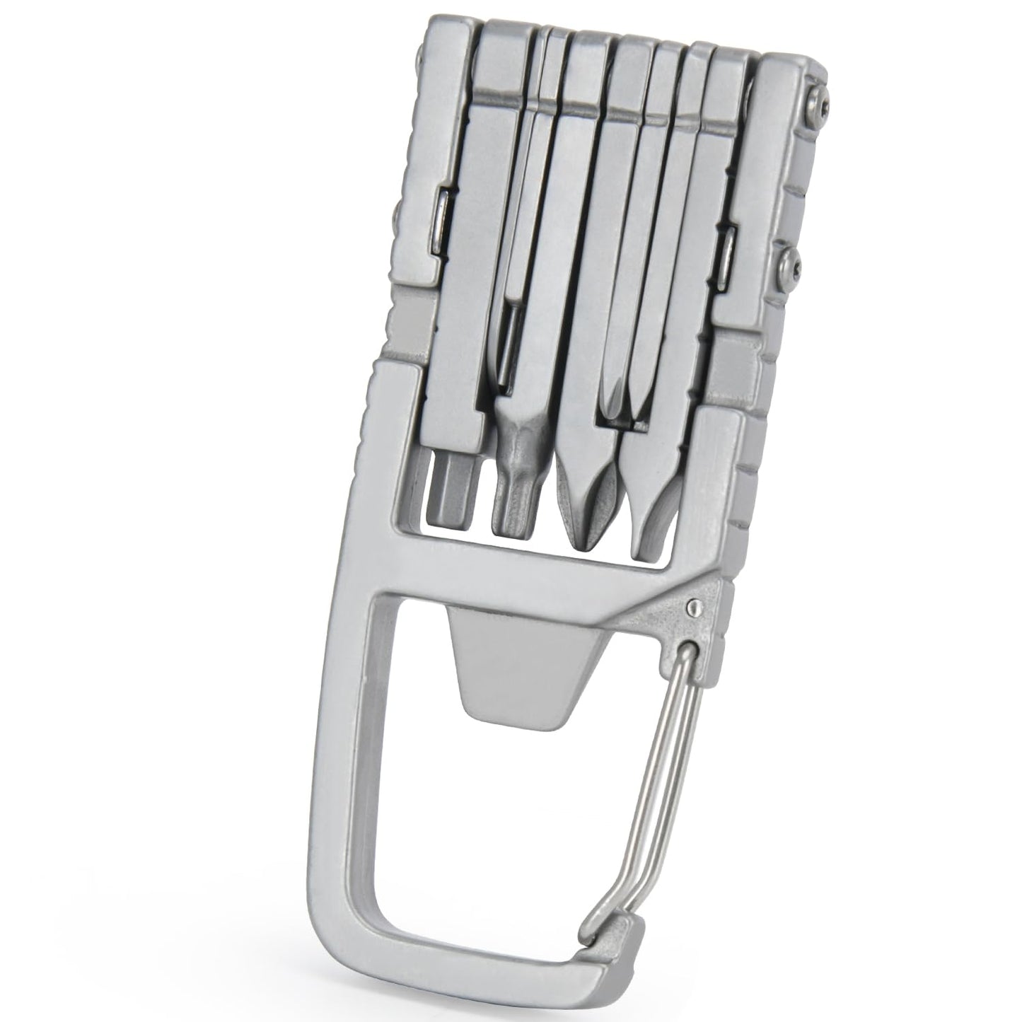 Generic 12 in 1 Keychain Multitool Screwdriver Bit Folding Multi Tool Bottle Opener Portable Pocket Tool for Outdoors Camping