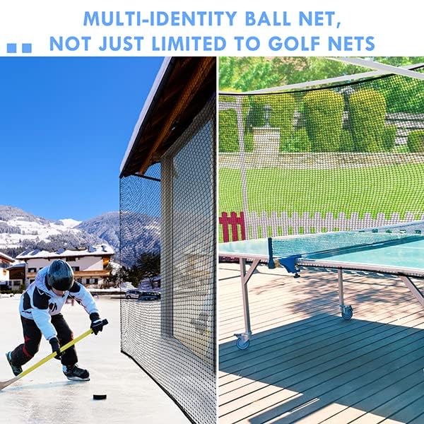 10x10ft Golf Practice Net - Heavy Duty Sports Barrier Netting
