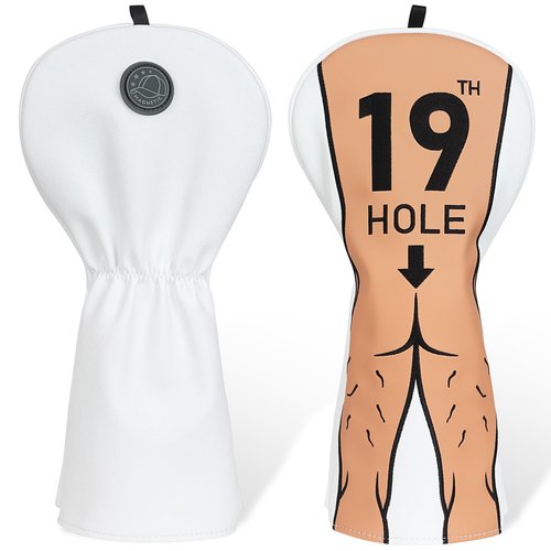 Golf Headcover Funny Driver Headcover, 19th Hole Golf Driver Head Cover with Magnet Gag Golf Gift